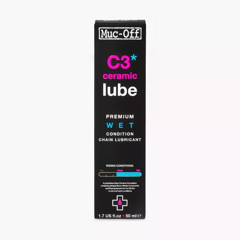 Lubrifiant MUC-OFF C3 Ceramic DRY - Conditions humides - 50 ml