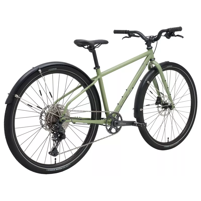 Vélo urbain KONA Dr Dew Vert M - Vélo acier confortable et fiable