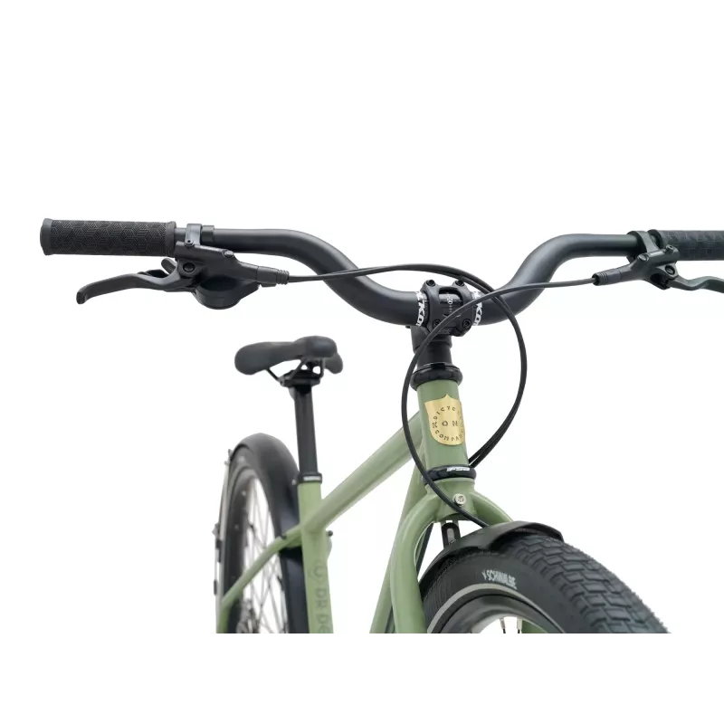 Vélo urbain KONA Dr Dew Vert XL - Vélo acier Paris confort et fiable