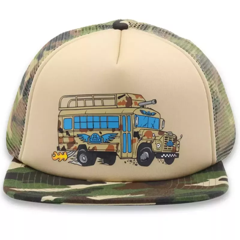 Casquette SE BIKES trucker Bus tan - camo