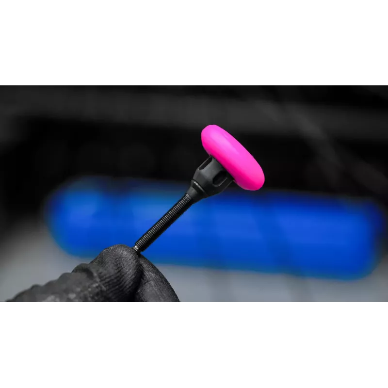 Support de traqueur MUC-OFF + valves tubeless 44mm noir