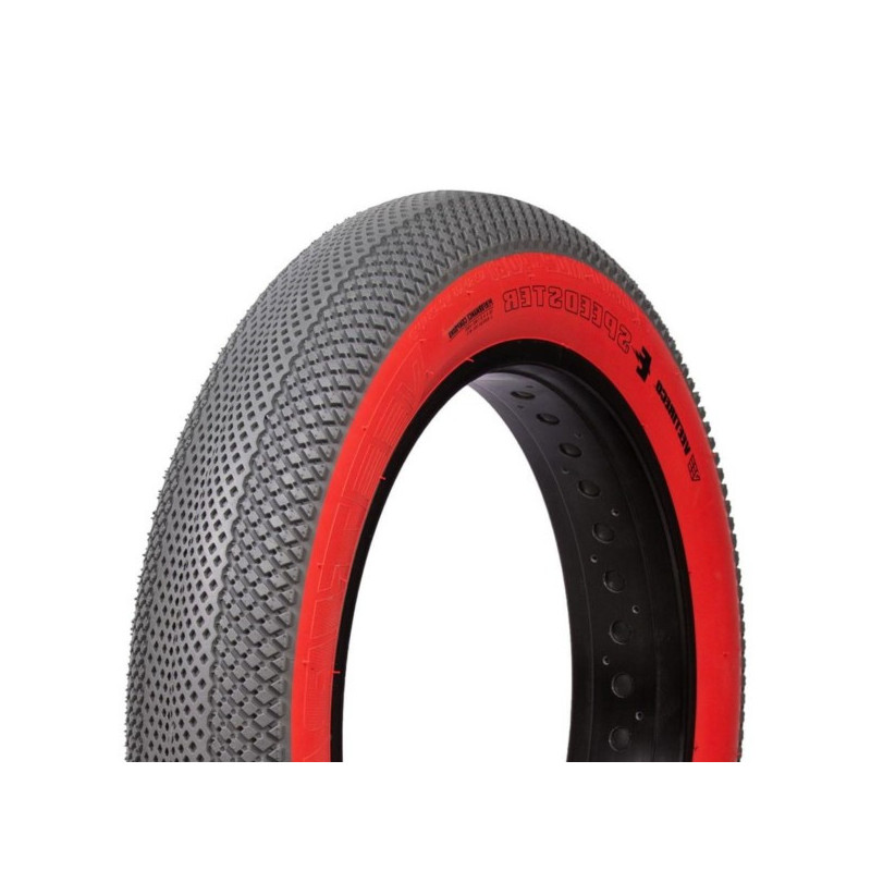 Pneu FAT BIKE Speedster gris flans red par VEE TIRE - 20" x 4.0'