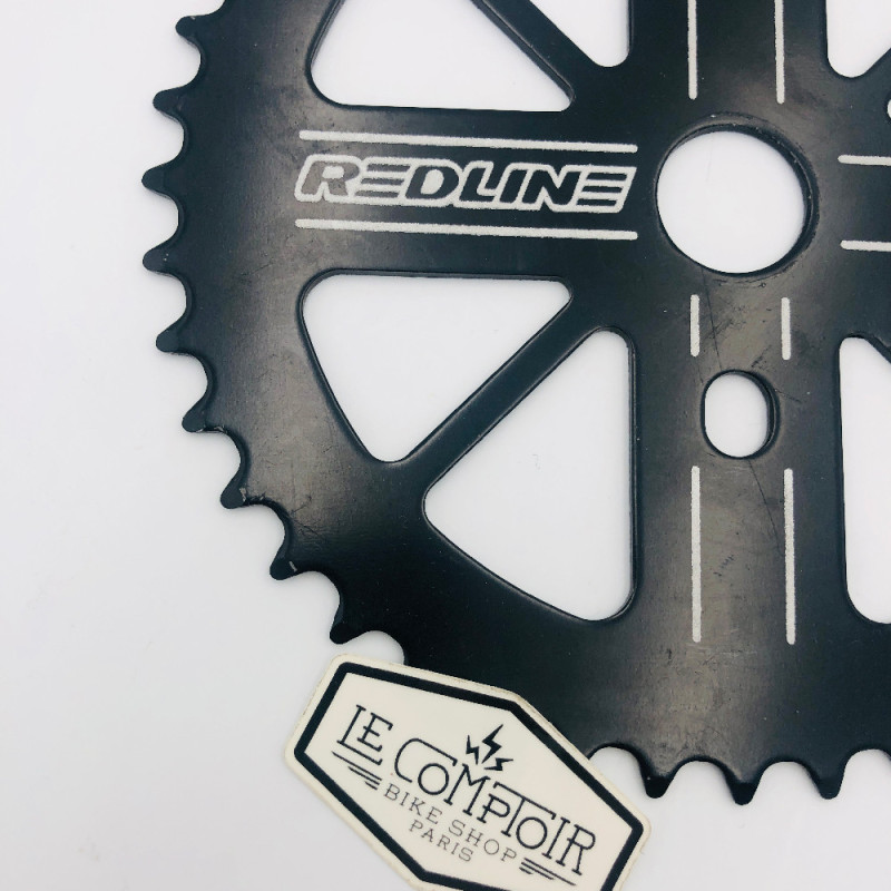 Plateau REDLINE compact disc 44t noir - oldschool bmx