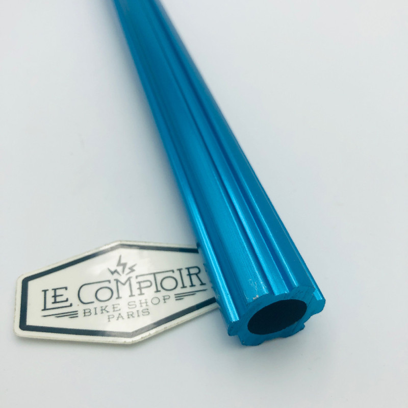 Tige de selle BMX flutted ASCO bleu Ø22.2mm