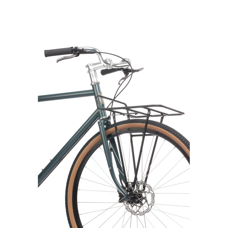 Porte-bagages avant PELAGO Commuter Aluminium Noir L | Bikepacking & Vélo Urbain
