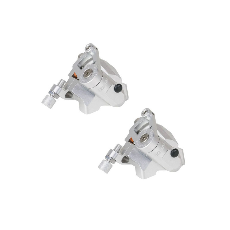 Paire d'étriers de freins à disque GROWTAC Equal (Flat Mount) Silver