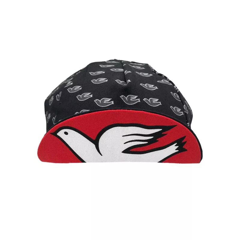 Casquette Cinelli Columbus Doves Noire | Made in Italy | Le Comptoir Bike Shop