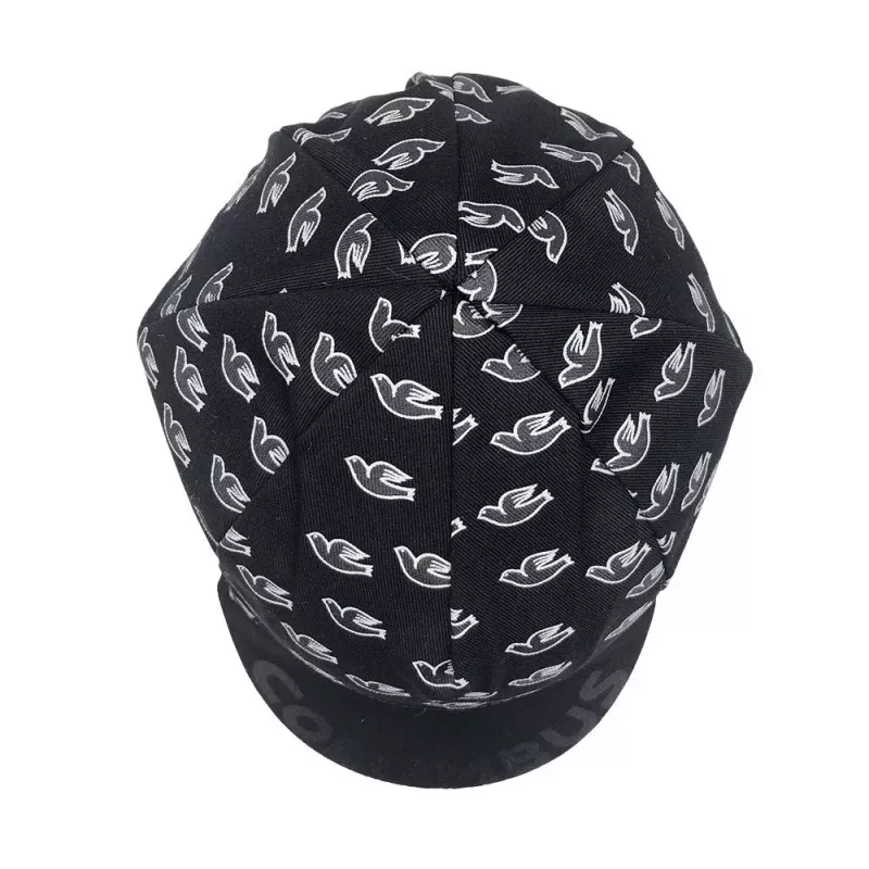 Casquette Cinelli Columbus Doves Noire | Made in Italy | Le Comptoir Bike Shop