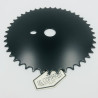Plateau plein BMX acier noir - 44 dents
