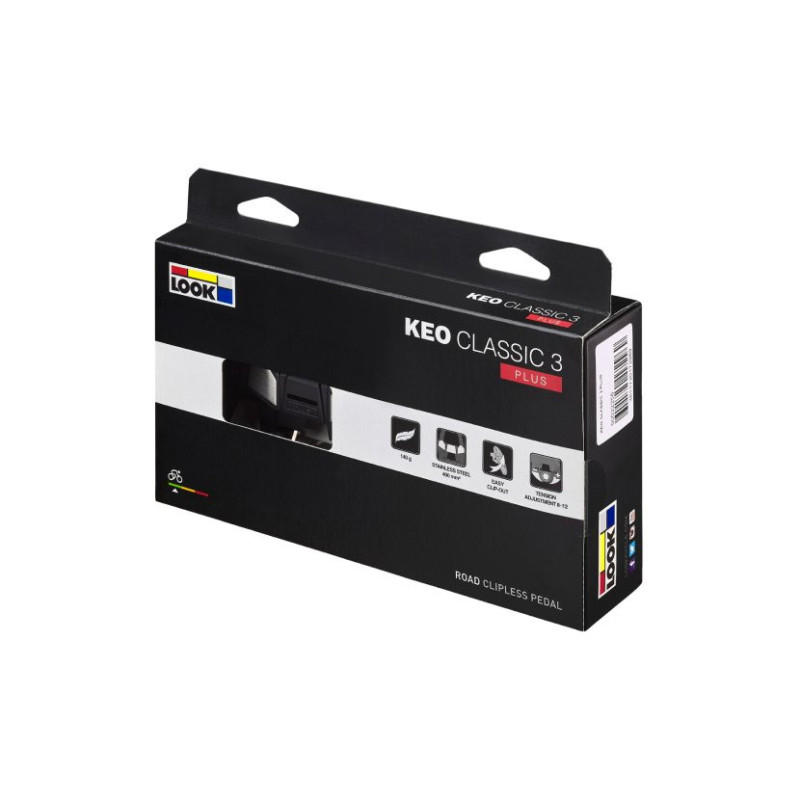 Pédales de route auto LOOK KEO Classic 3 PLUS - Noir