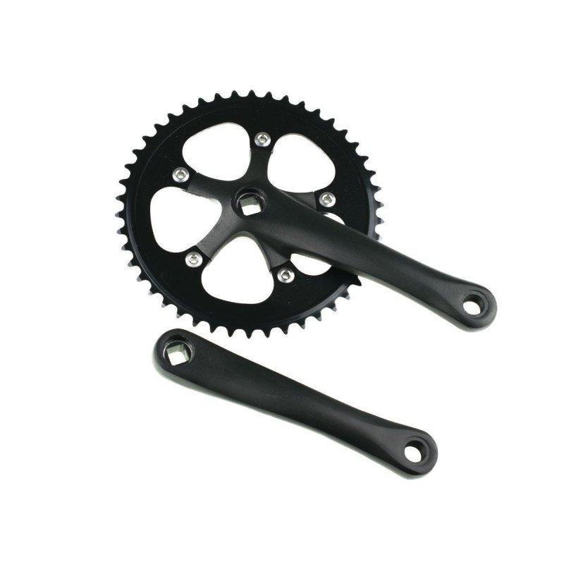Pédalier 6KU Fixie L165mm 46T matt black