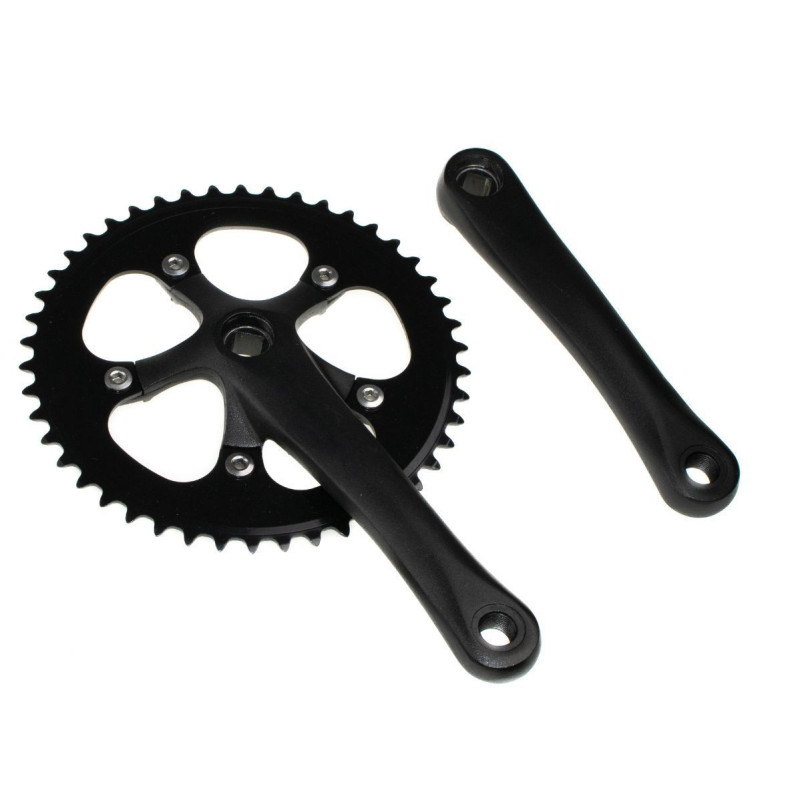 Pédalier 6KU Fixie L165mm 46T matt noir