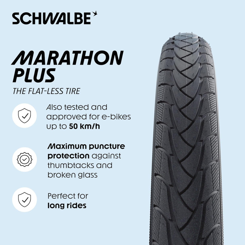 Pneu SCHWALBE Marathon Plus 16x1.35" (35-349) - Brompton