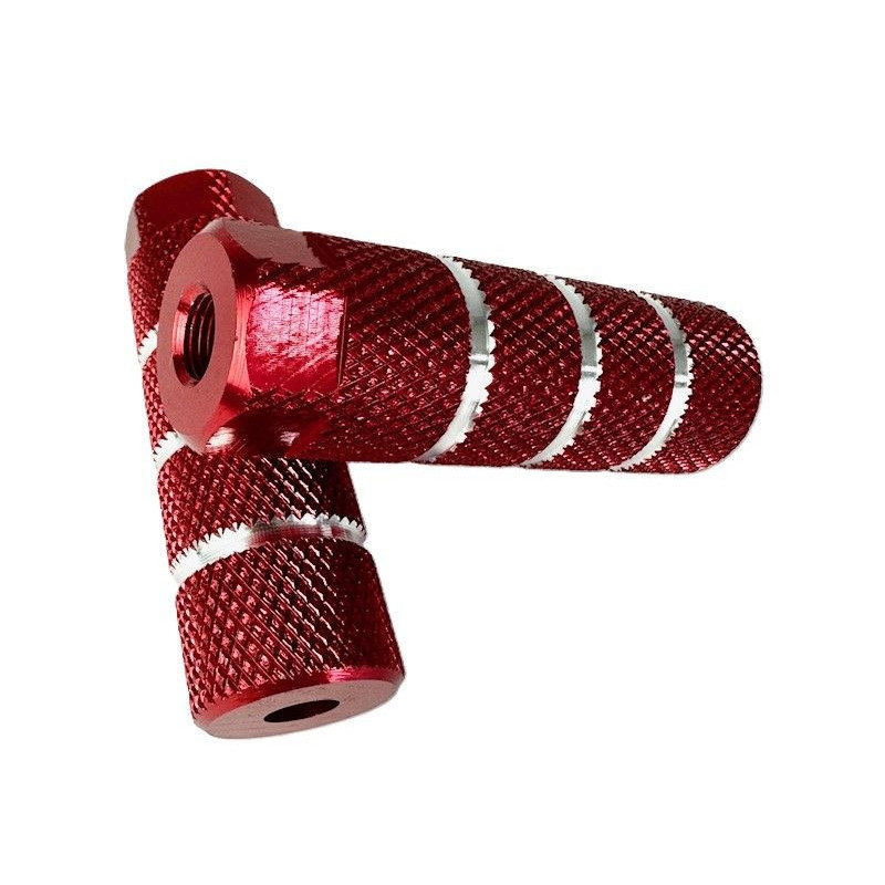 Paire de pegs ø10mm rouge anodisé