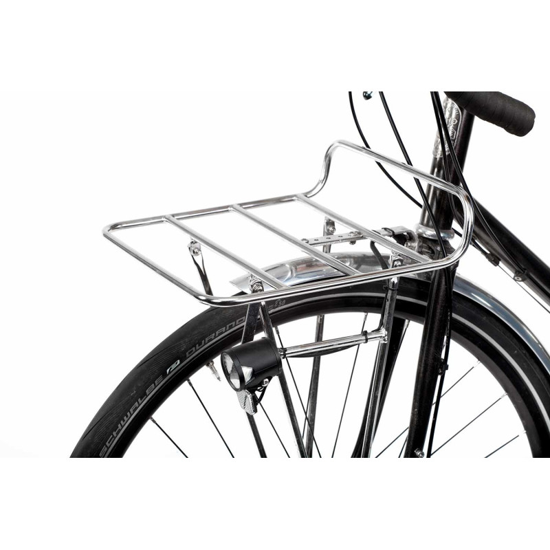 Porte-bagages Avant PELAGO Commuter Inox Large Noir | Le Comptoir Bike Shop