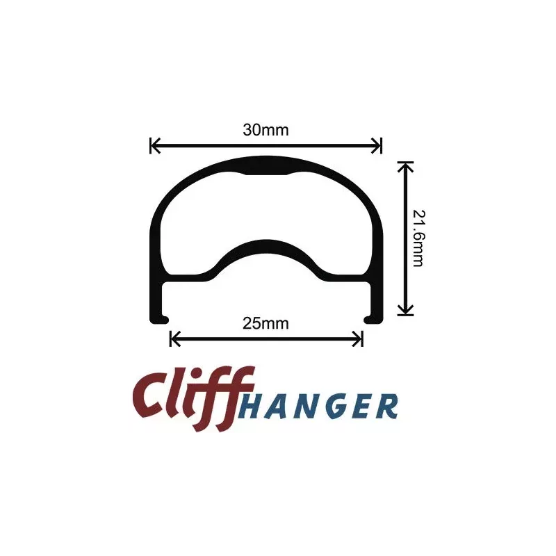 Jante VELOCITY Cliffhanger 700c MSW Silver Voyage Randonnee | Le Comptoir Bike Shop