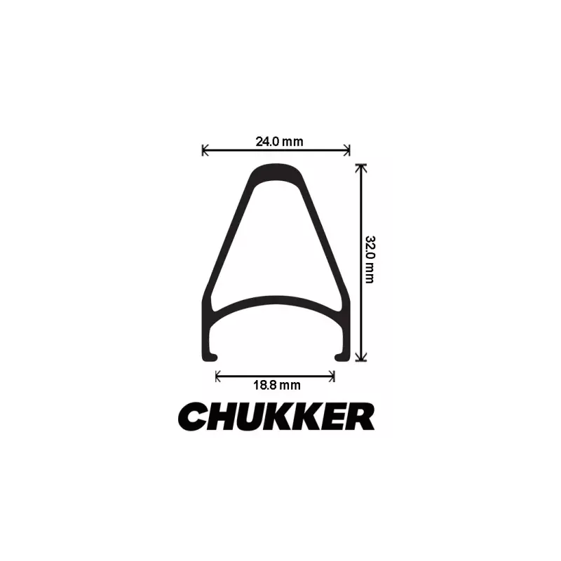 Jante VELOCITY Chukker 700c MSW 36H Noir Bike Polo Commuting Touring | Le Comptoir Bike Shop