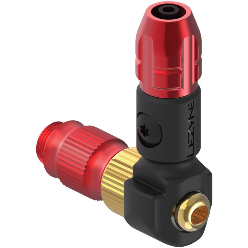 Embout Pompe LEZYNE ABS-1 Pro HP Tresse Flip-Thread Presta Schrader | Le Comptoir Bike Shop
