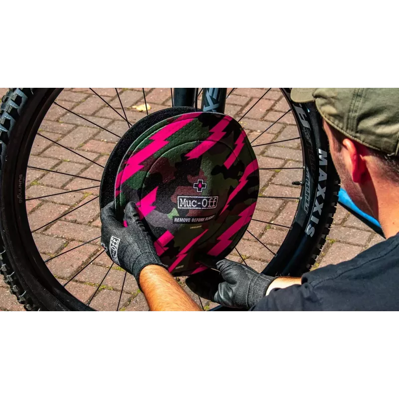 Protection Disque Frein MUCOFF Camo Neoprene Transport VTT | Le Comptoir Bike Shop