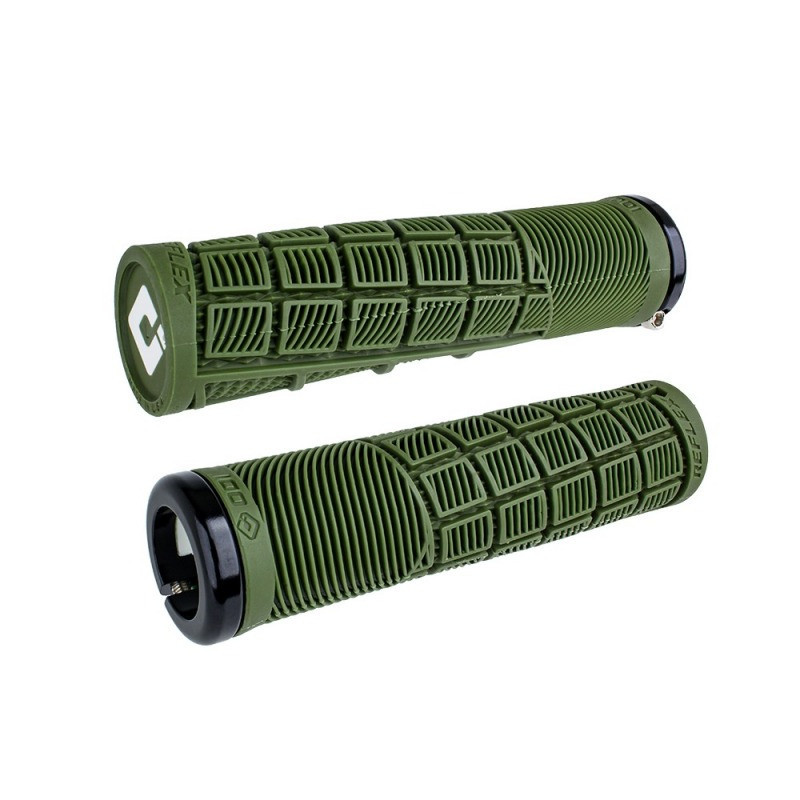 Poignées ODI Reflex lock-on 135mm Vert army