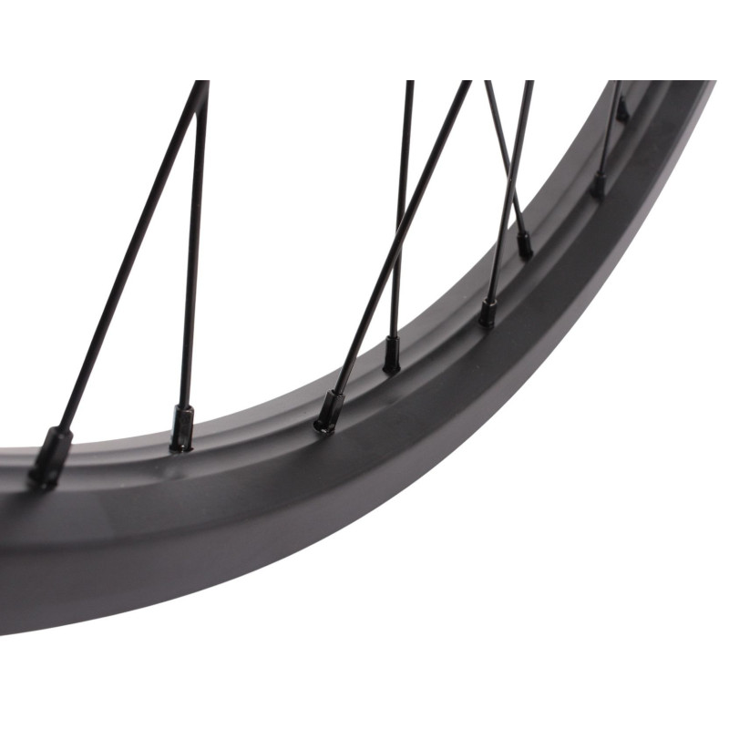 Roue avant cargo KHE BIKES Black jack disc 6T noire - 20 pouces