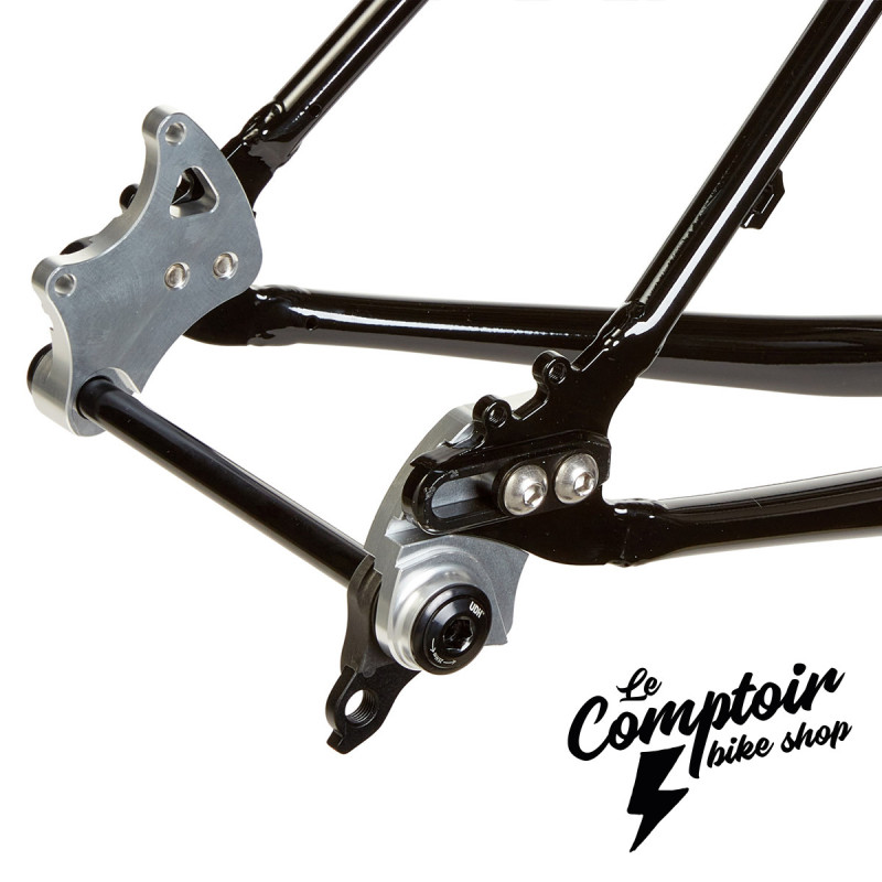Kit Cadre BROTHER CYCLES Big Bro Stealth Black S 4130 Chromoly Gravel | Le Comptoir Bike Shop
