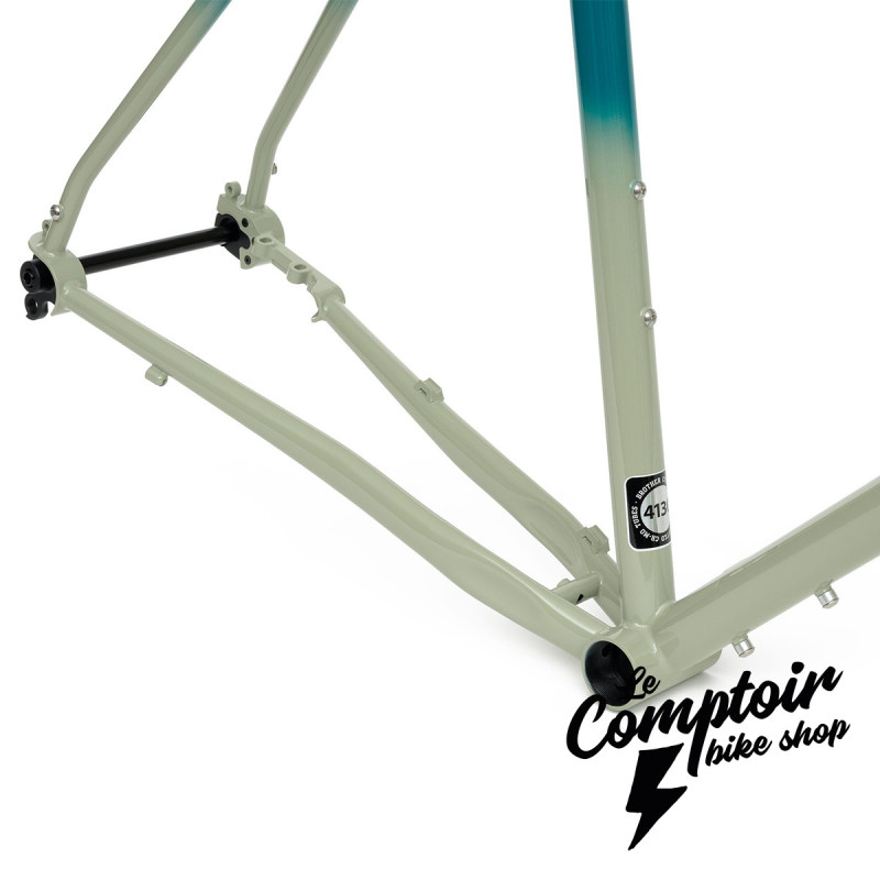 Kit Cadre BROTHER CYCLES Kepler Teal 54cm Reynolds 725 Touring Gravel | Le Comptoir Bike Shop