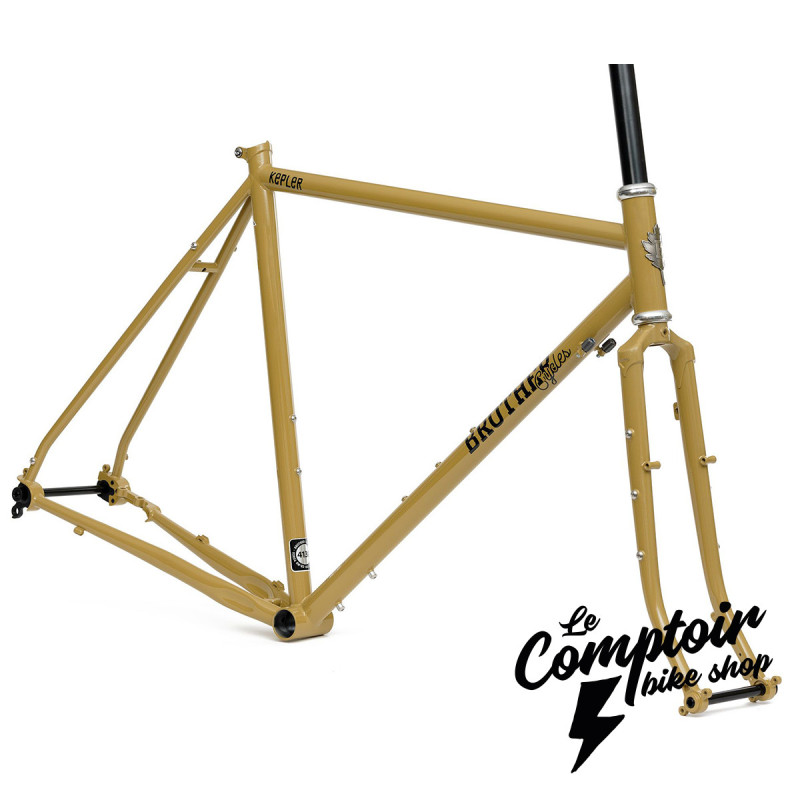 Kit Cadre BROTHER CYCLES Kepler Mellow Yellow 52cm Reynolds 725 Touring Gravel | Le Comptoir Bike Shop