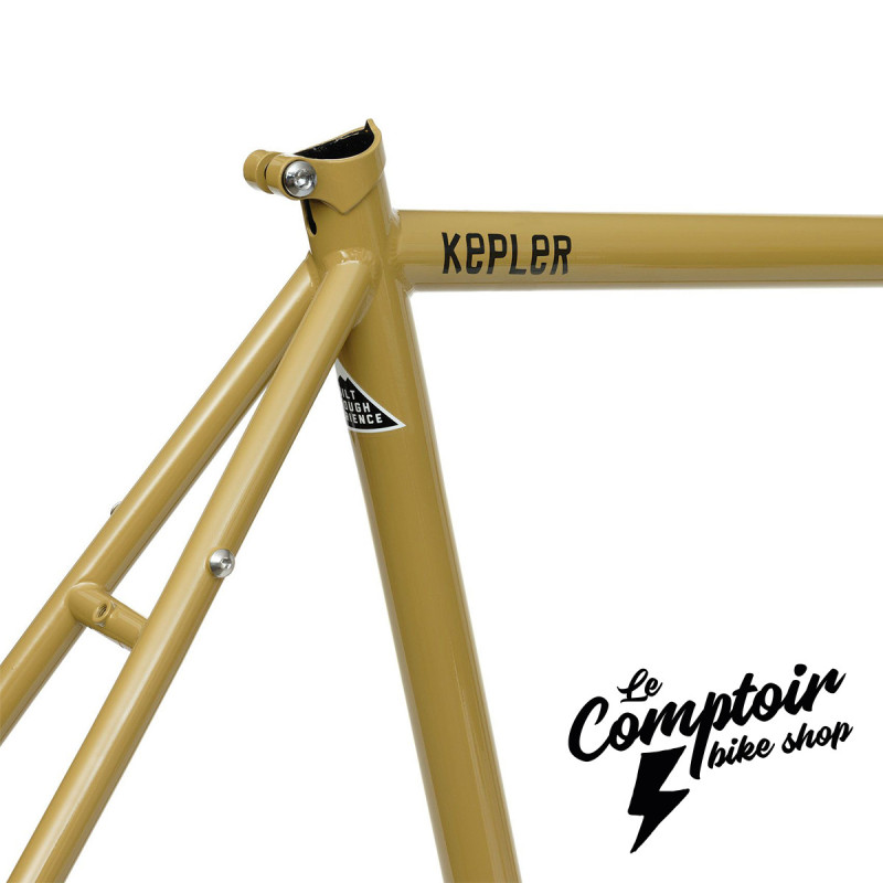 Kit Cadre BROTHER CYCLES Kepler Mellow Yellow 52cm Reynolds 725 Touring Gravel | Le Comptoir Bike Shop