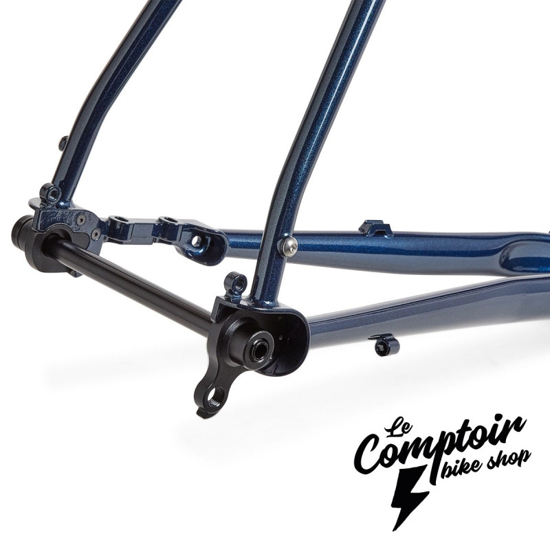 Kit Cadre BROTHER CYCLES Kepler Metallic Blue 52cm Reynolds 725 Touring Gravel | Le Comptoir Bike Shop