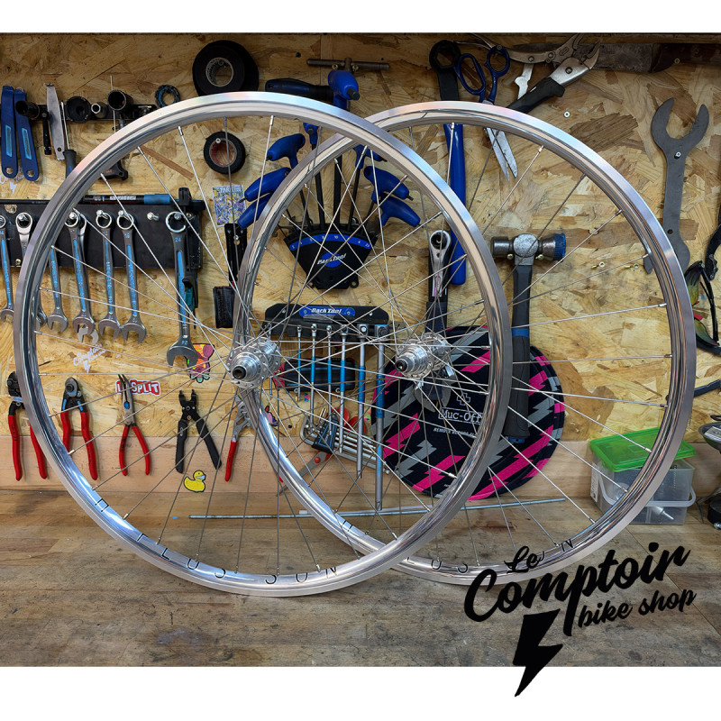 Roue Avant Fixie 700C H PLUS SON Archetype / BLB King Chrome