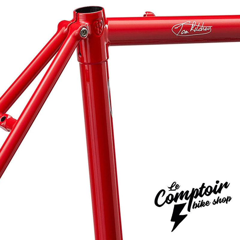 Kit Cadre RITCHEY Road Logic Signature Edition 55cm Acier Route Classic Red #savetherimbrake | Le Comptoir Bike Shop