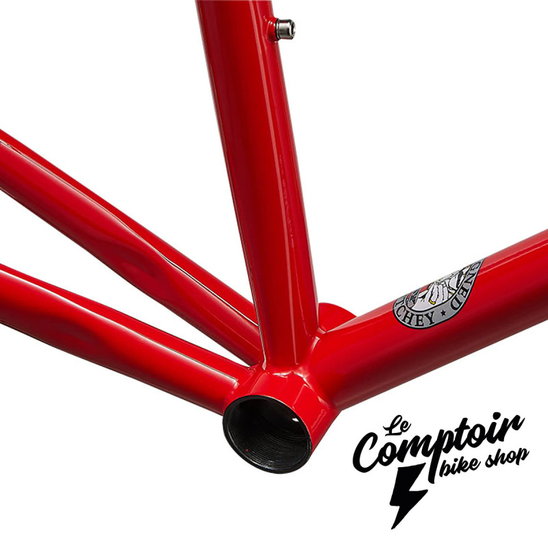 Kit Cadre RITCHEY Road Logic Signature Edition 57cm Acier Route Classic Red #savetherimbrake | Le Comptoir Bike Shop