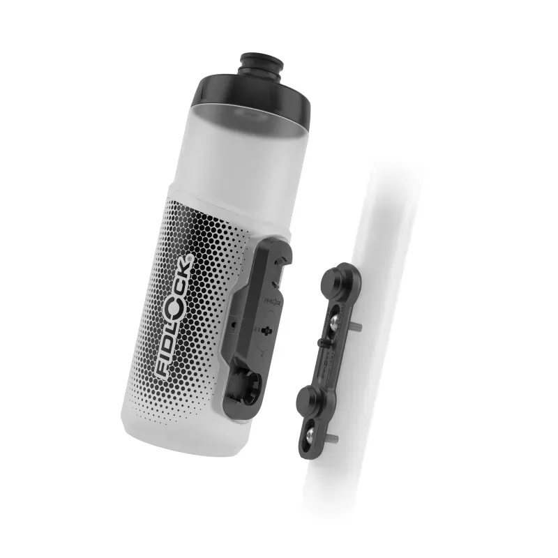Porte-bidon + Bidon clear 600ml FIDLOCK incl.twist bike base
