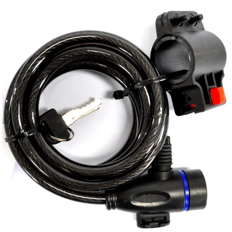 ANTIVOL SPIRALE CLE 10X1800 +SUPPORT GEN