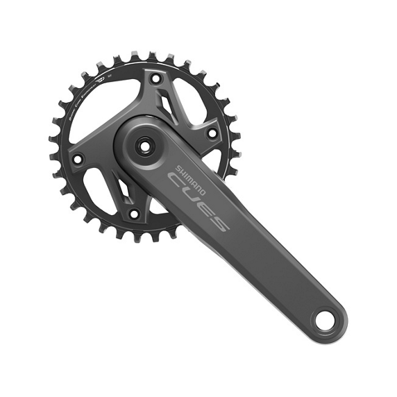 Pédalier ALTA Alloy 52 Dents 540 - Longueur 175 Mm - Noir/Titane - Neuf Pour VTT/route